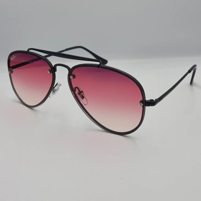 RAYBAN BLAZE AVIATOR RB3584 NOIR/ROSE dégradé