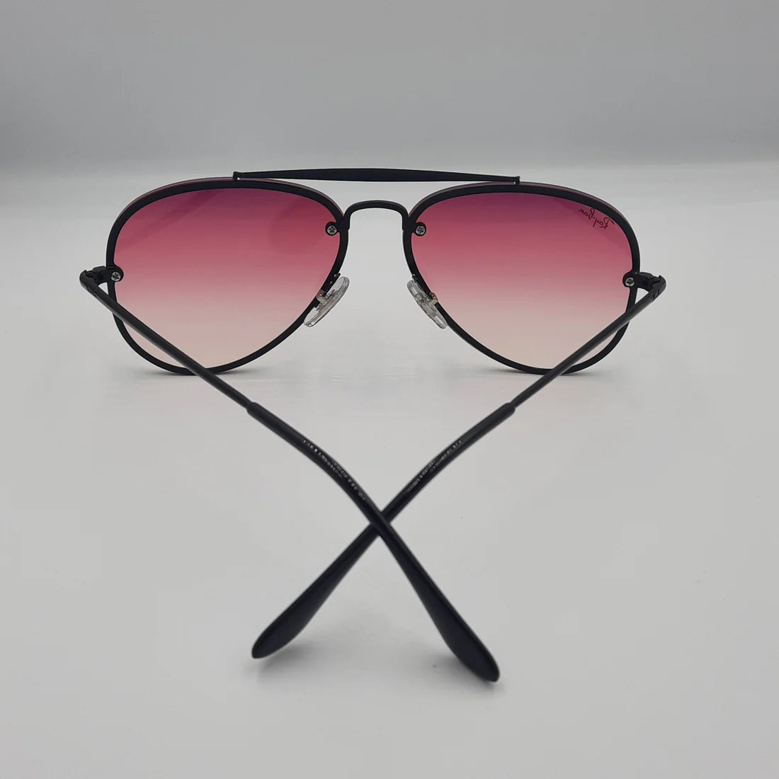 RAYBAN BLAZE AVIATOR RB3584 NOIR/ROSE dégradé