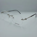 Lunette optique percée Mont Blanc: NOIR ARGENT