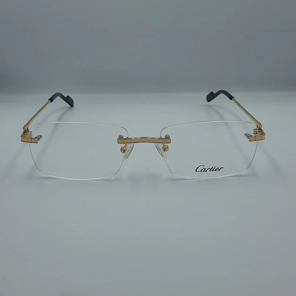 Lunette optique percée Cartier: doré noir