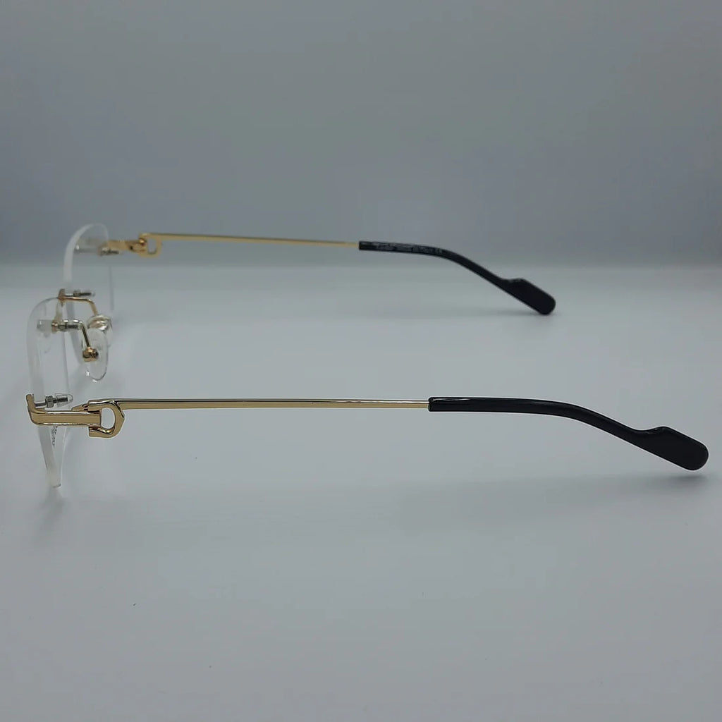 Lunette optique percée Cartier: doré noir