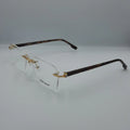 Lunette optique percée Mont Blanc: Doré havane