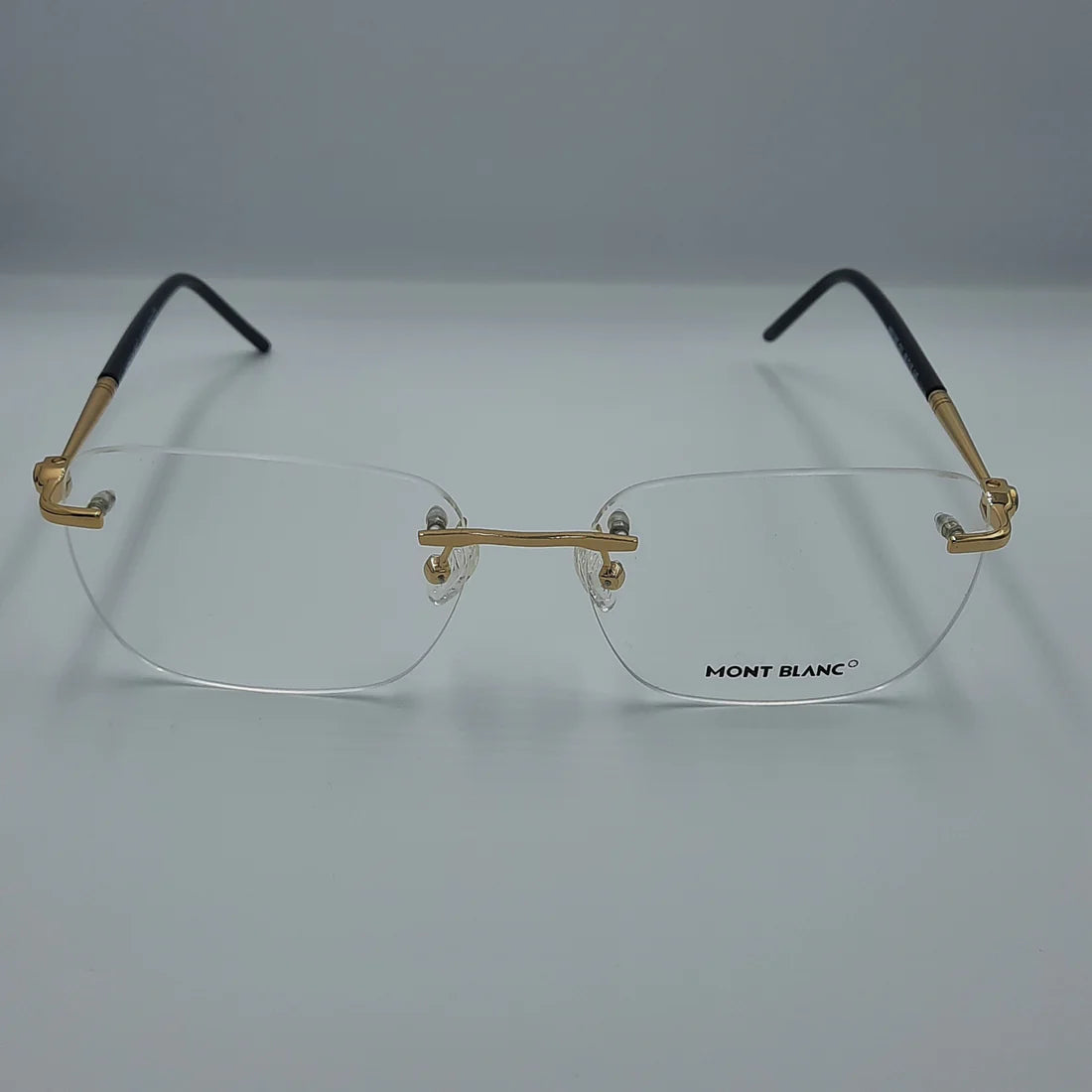 Lunette optique percée Mont Blanc: Doré noir