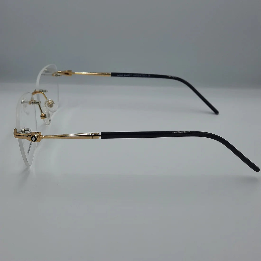 Lunette optique percée Mont Blanc: Doré noir