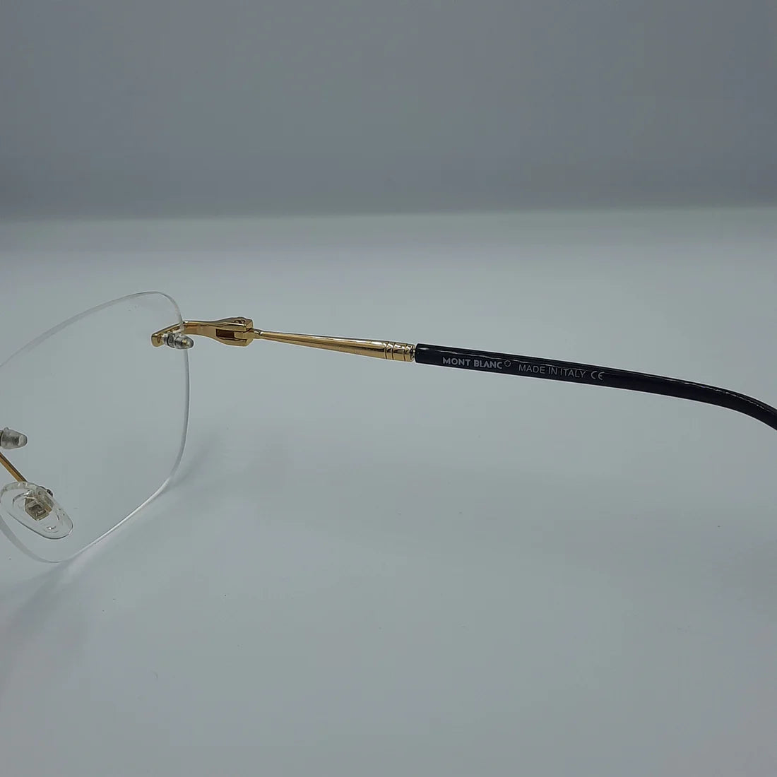 Lunette optique percée Mont Blanc: Doré noir