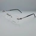 Lunette optique percée Mont Blanc: argent noir