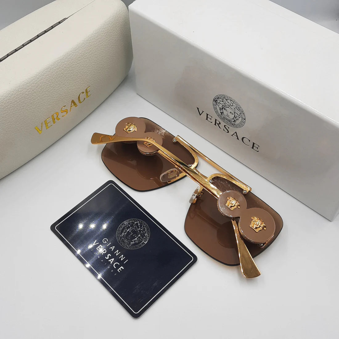 VERSACE MARRON doré VE8250