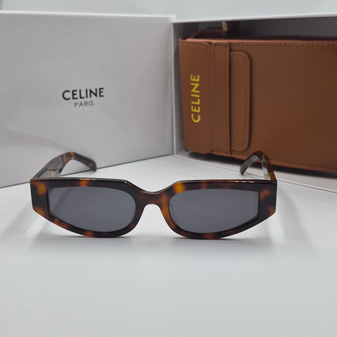 CELINE Triomphe CL40269N doré marron havane