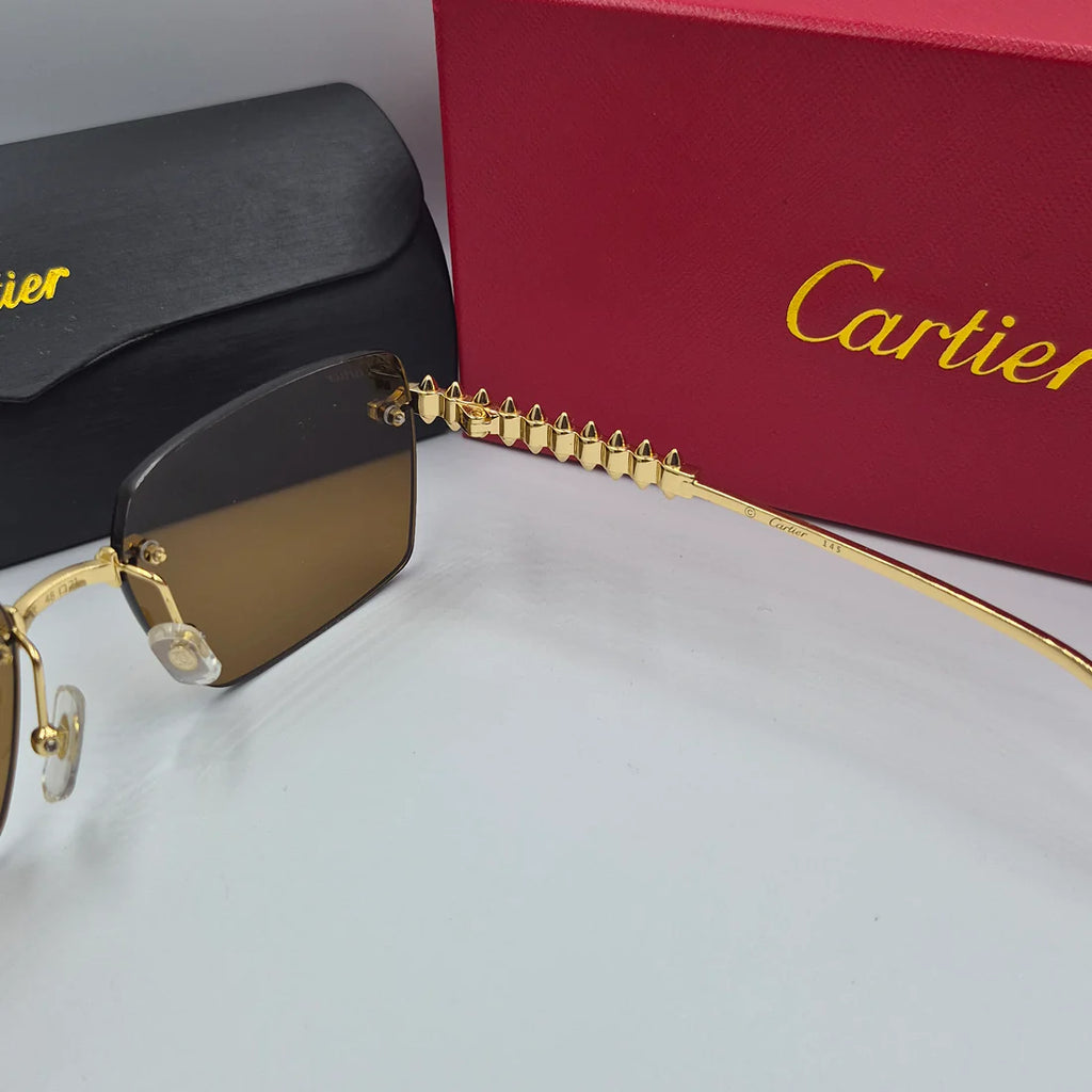 CARTIER CLASH CT0545S doré marron