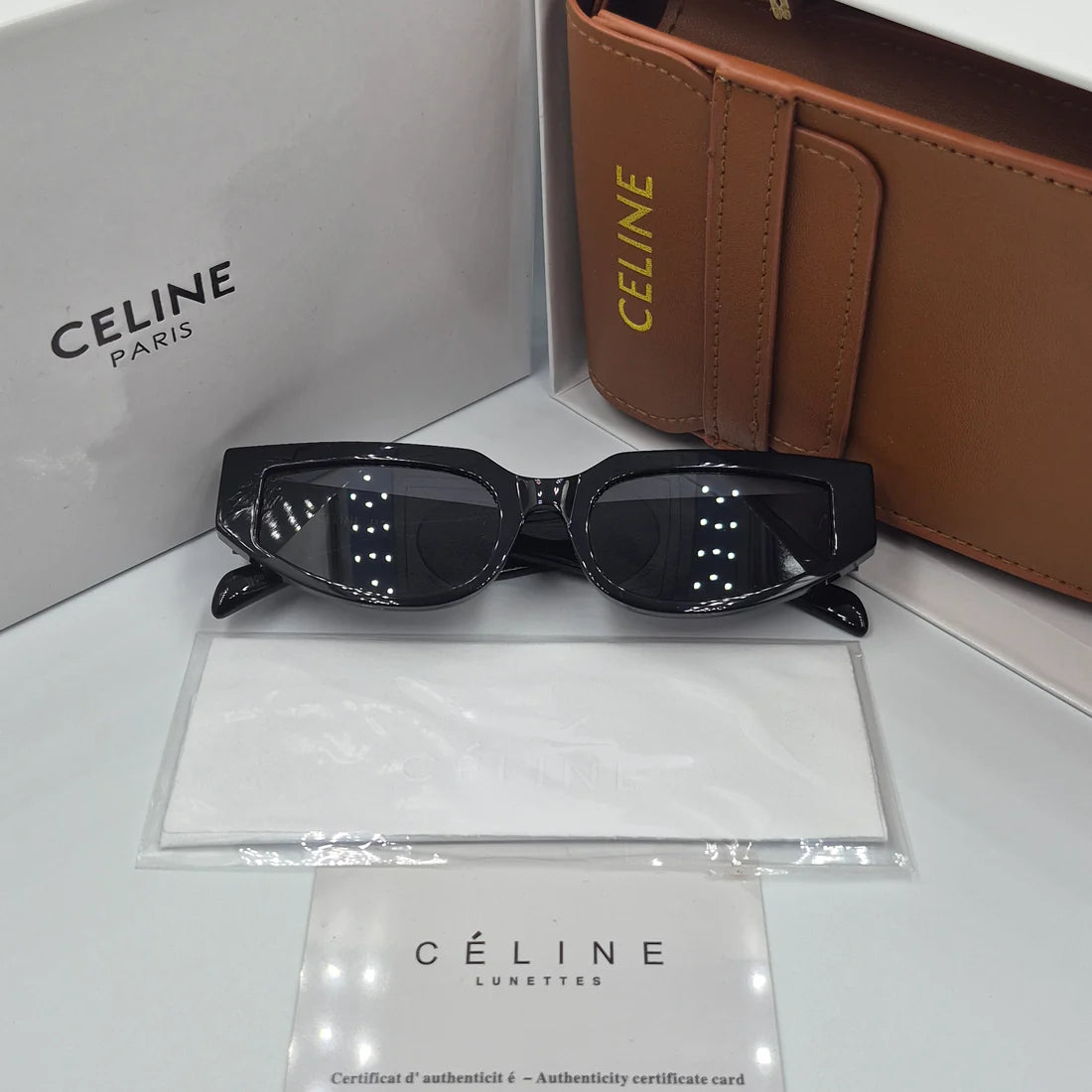CELINE Triomphe CL40269N argent noir