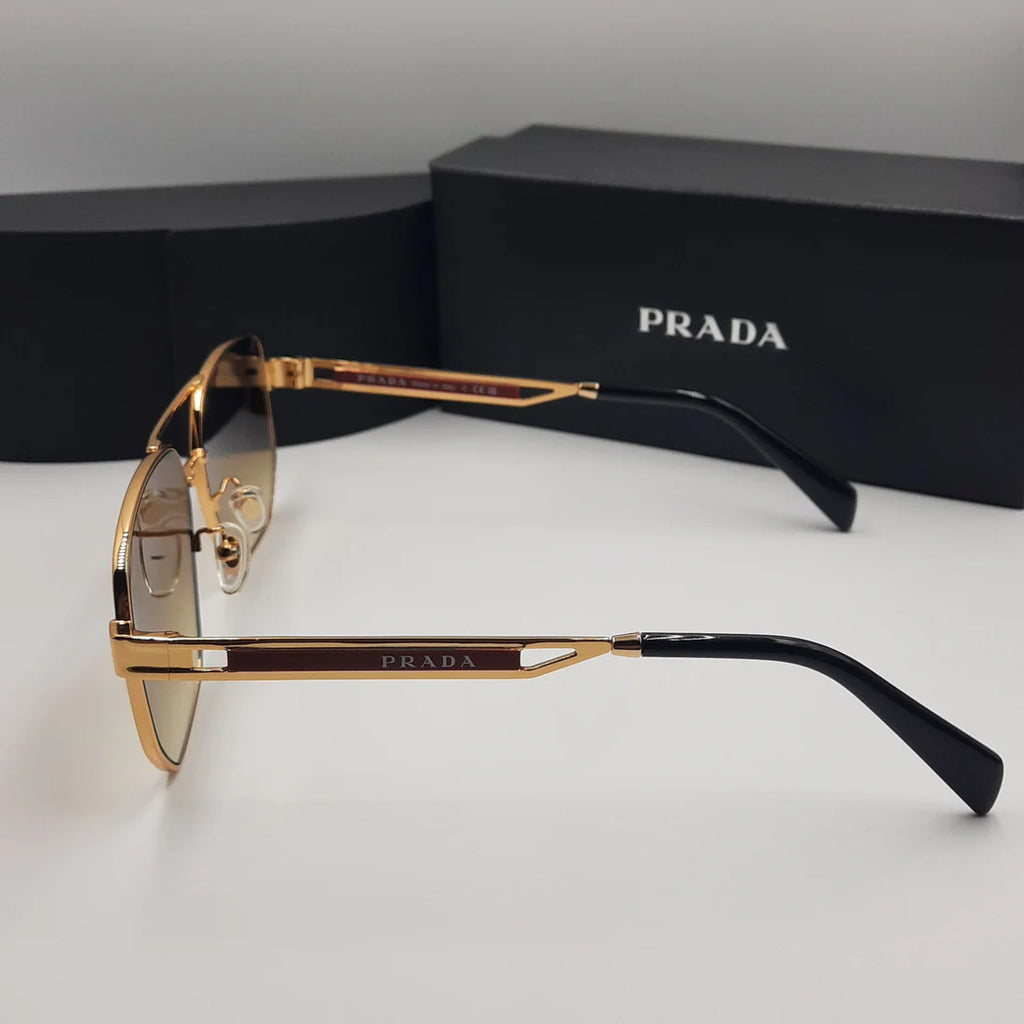 PRADA OPS51ZS rouge doré marron deg