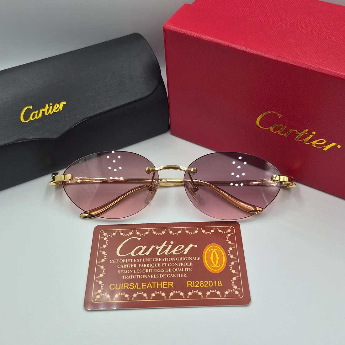 CARTIER PANTHERE CT0504S doré rose