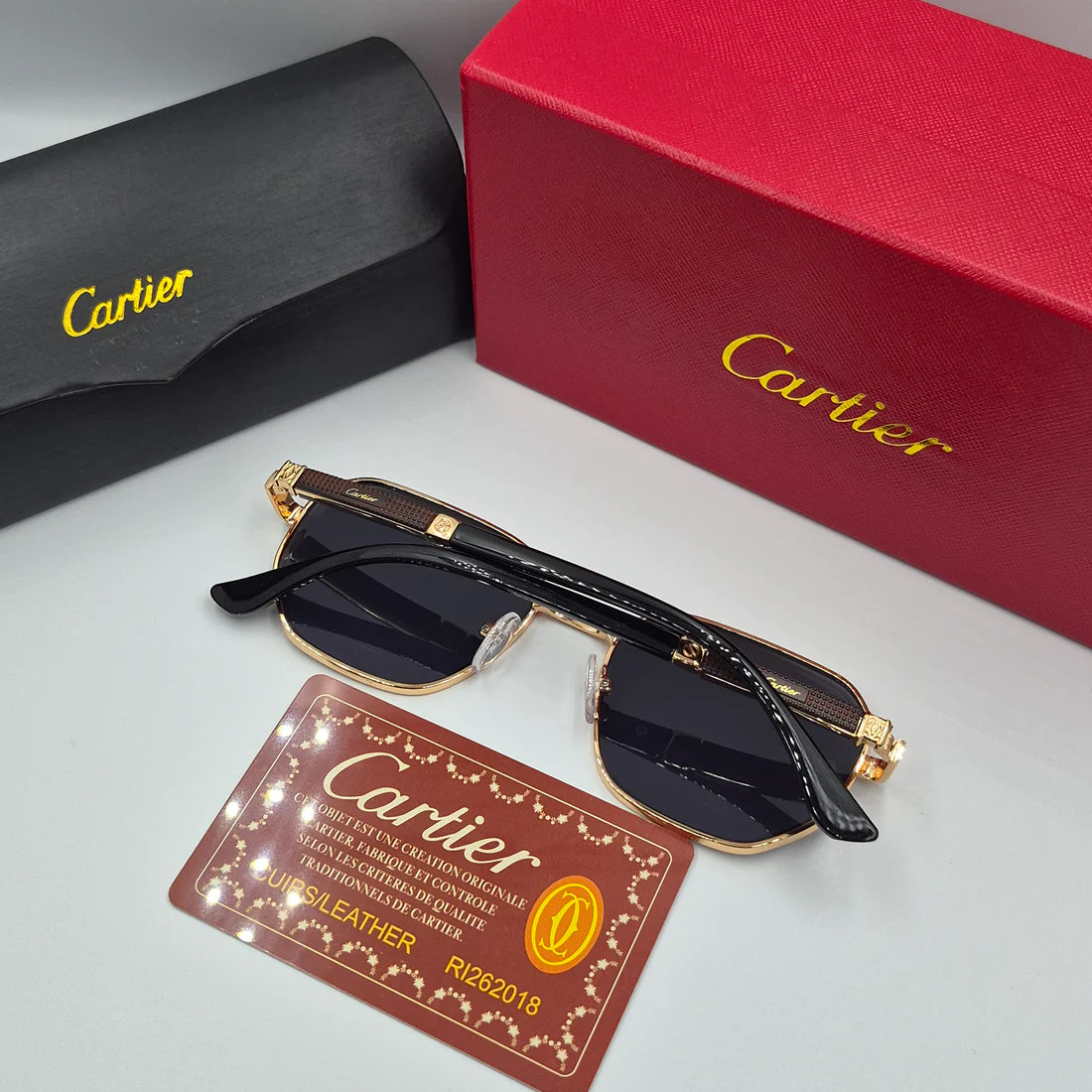 CARTIER santos doré noir