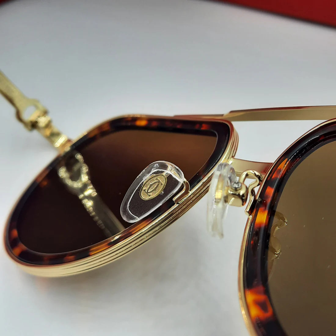 CARTIER CT0865S doré marron havane