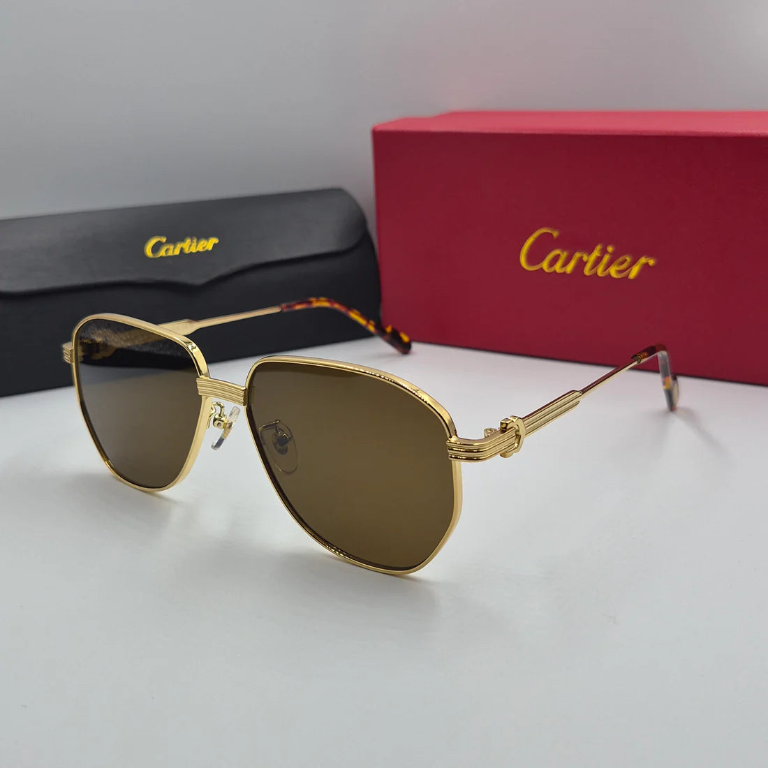CARTIER CT0484O doré marron