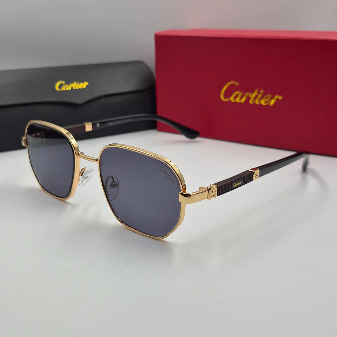 CARTIER santos doré noir