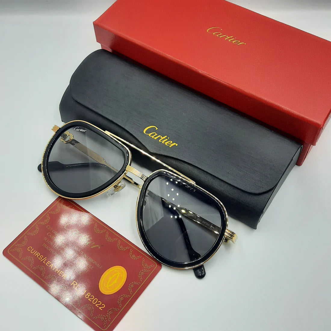 CARTIER CT0865S doré noir
