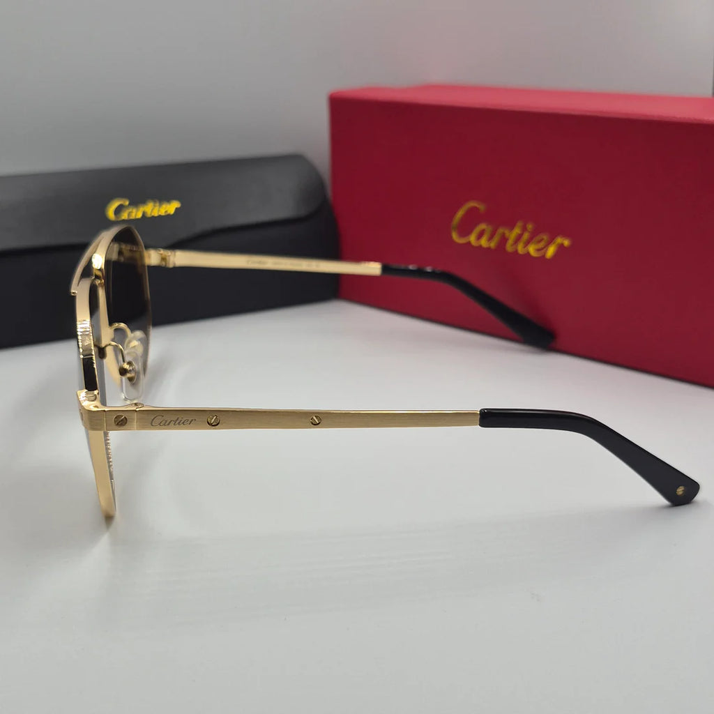 CARTIER SANTOS CT0461S doré marron