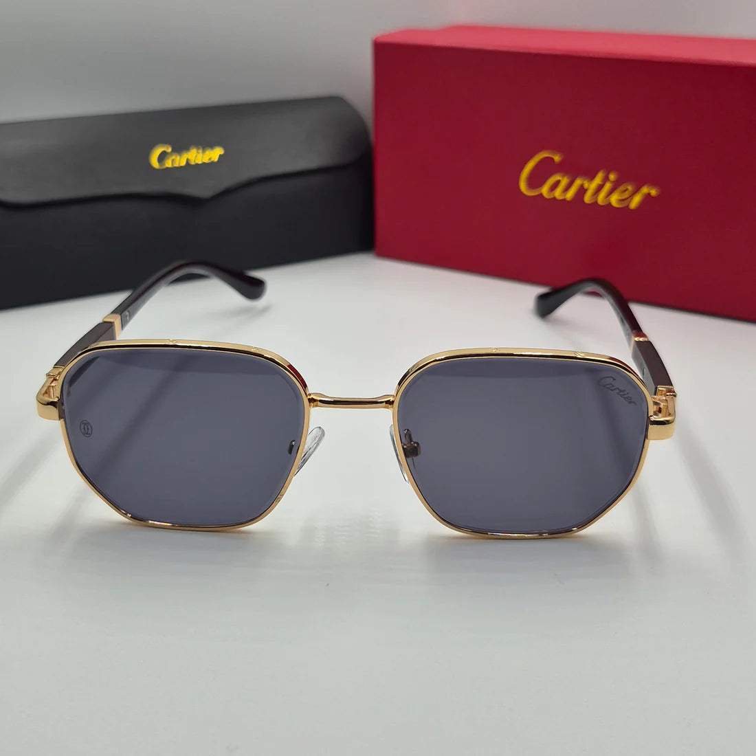 CARTIER santos doré noir