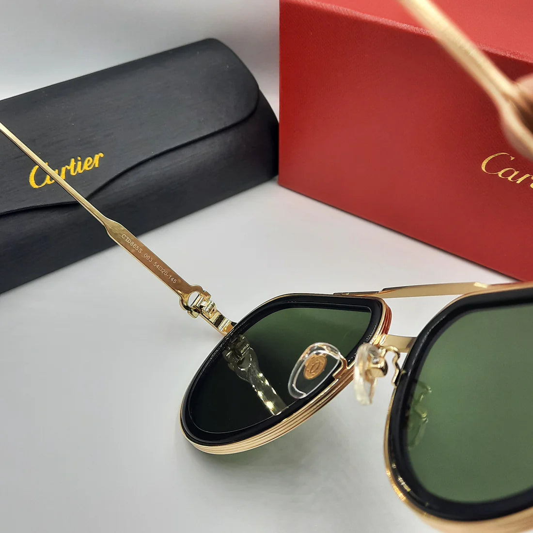 CARTIER CT0865S doré vert
