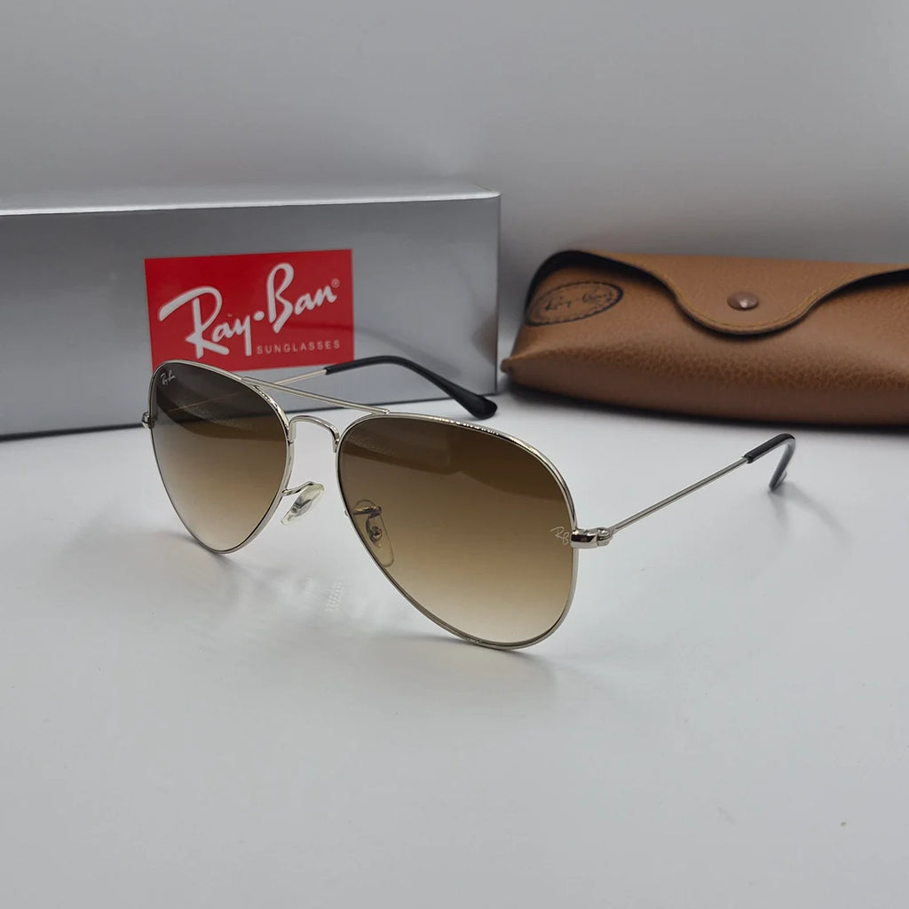 RAYBAN AVIATOR CLASSIC RB-3025 argent marron
