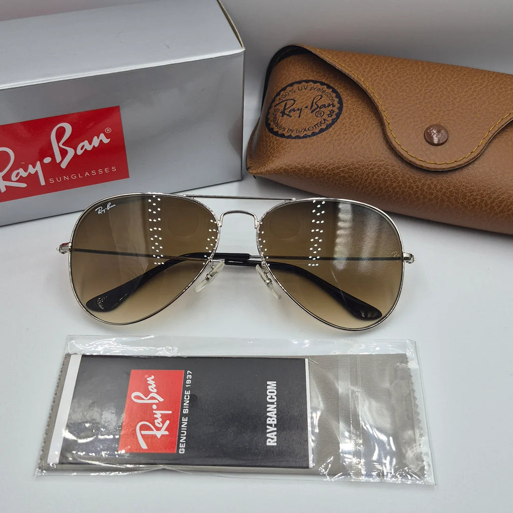 RAYBAN AVIATOR CLASSIC RB-3025 argent marron
