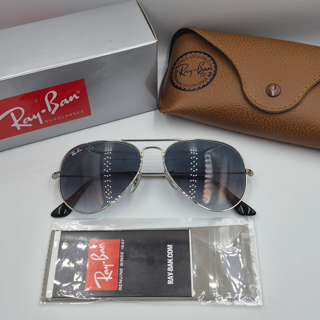 RAYBAN AVIATOR CLASSIC RB-3025 argent dégradé