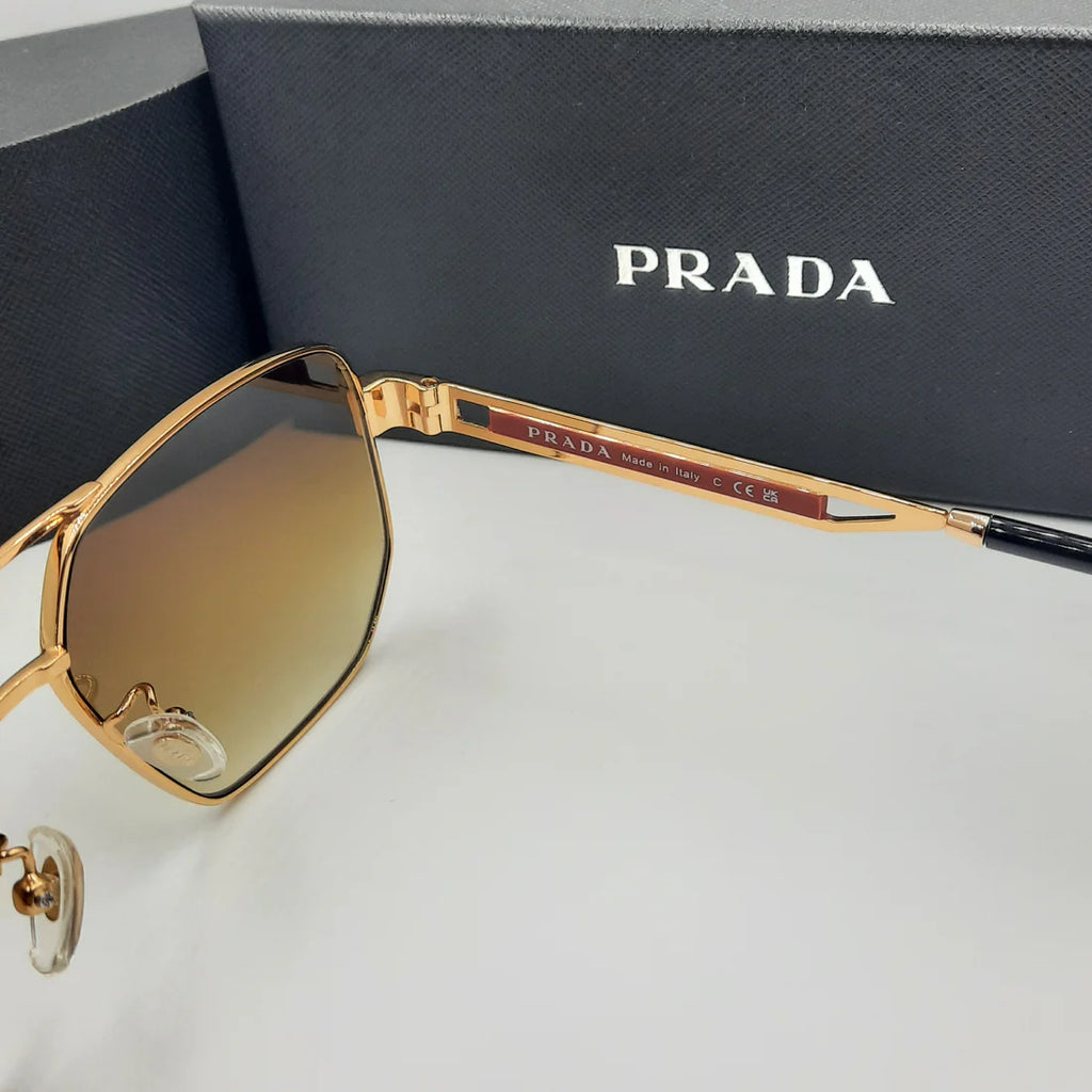 PRADA OPS51ZS rouge doré marron deg