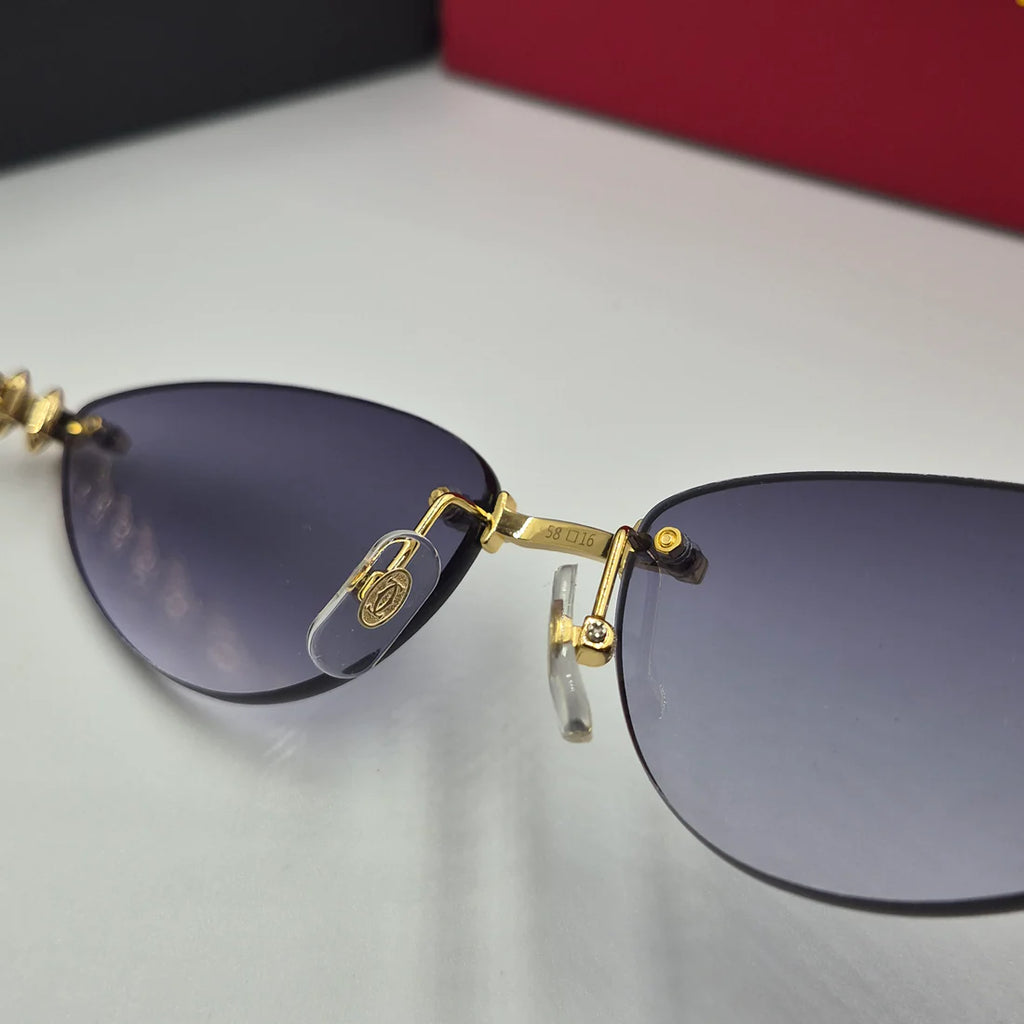 CARTIER CLASH CT0543S doré noir deg