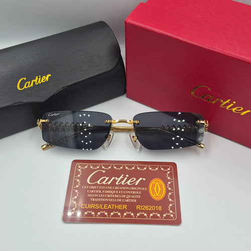 CARTIER CLASH CT0544S doré noir