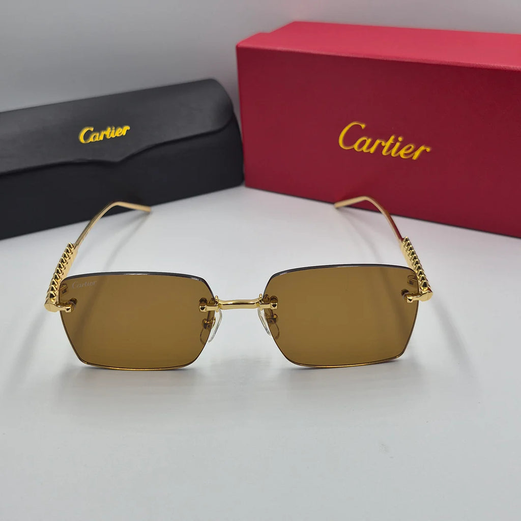 CARTIER CLASH CT0545S doré marron