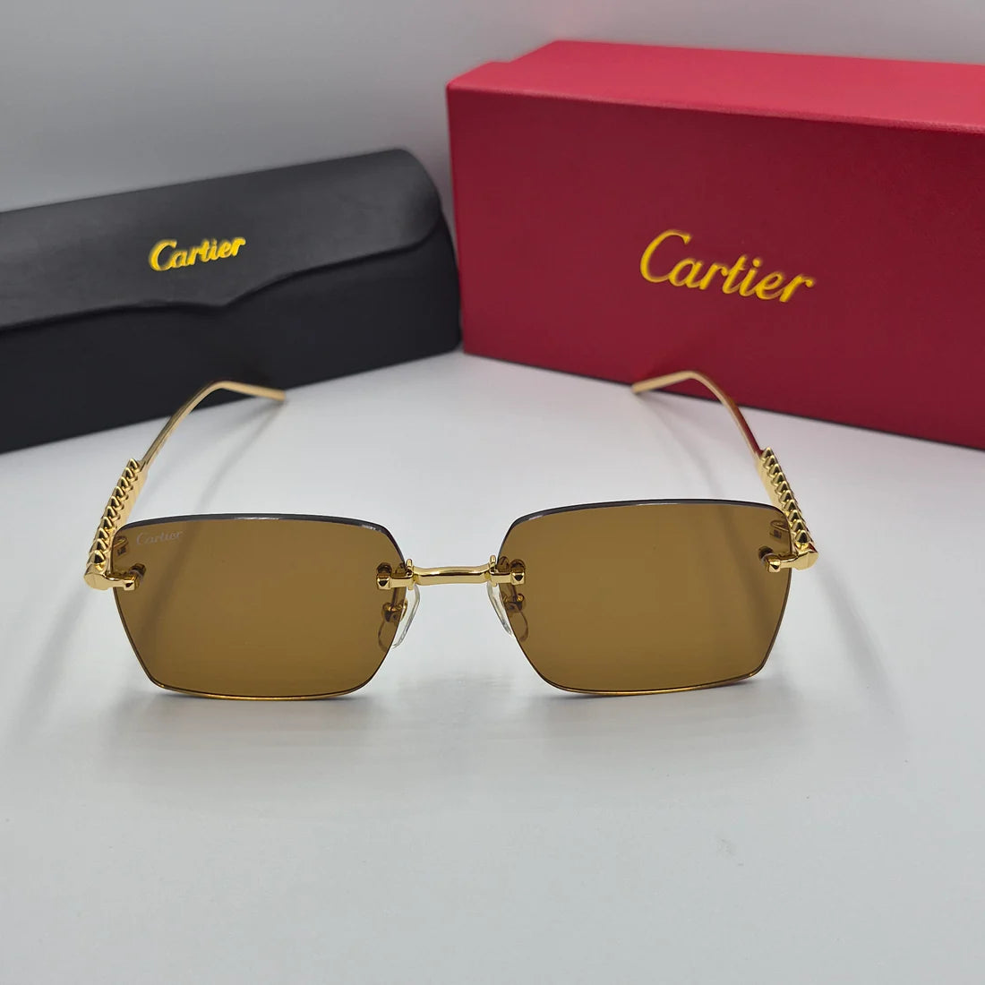 CARTIER CLASH CT0545S doré marron