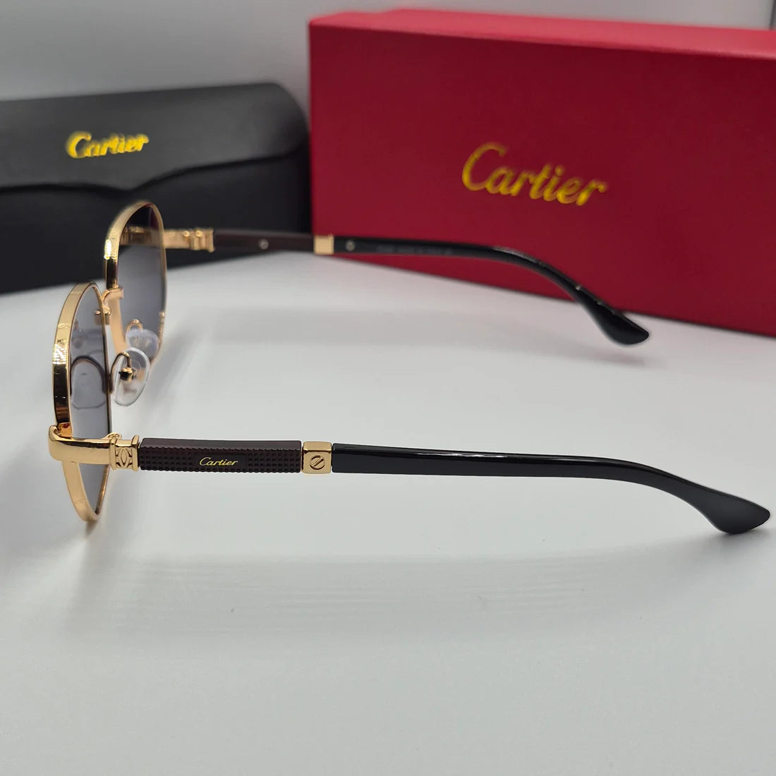 CARTIER santos doré noir