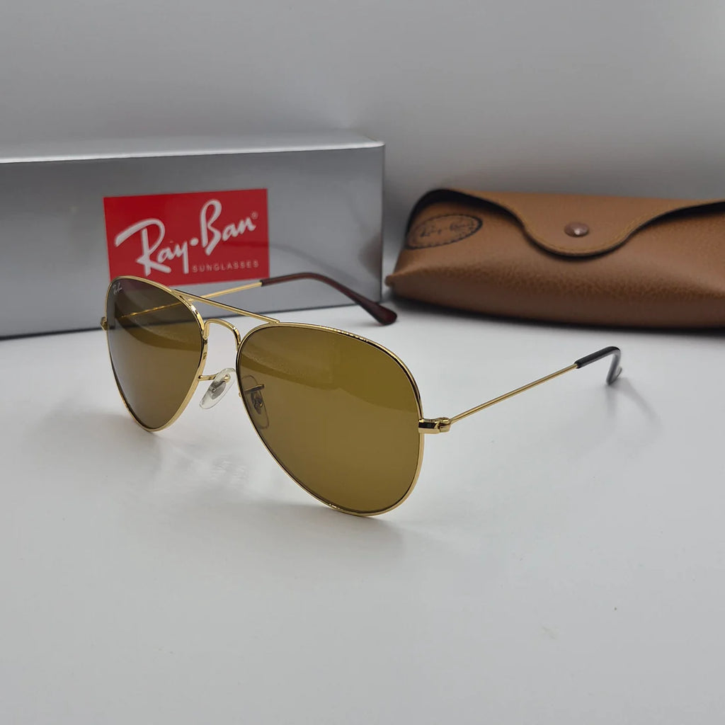 RAYBAN AVIATOR CLASSIC RB-3025 doré/marron
