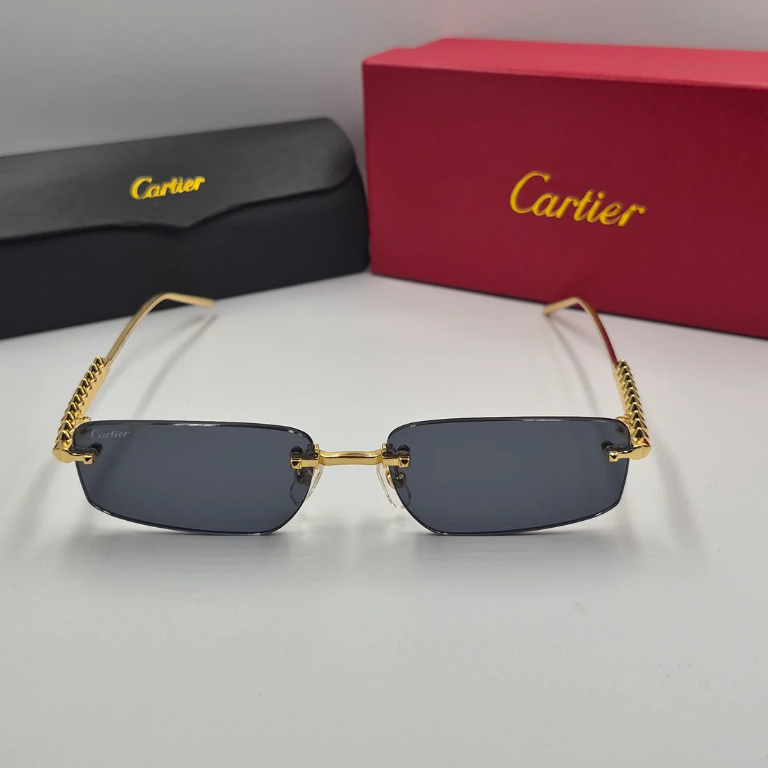 CARTIER CLASH CT0544S doré noir