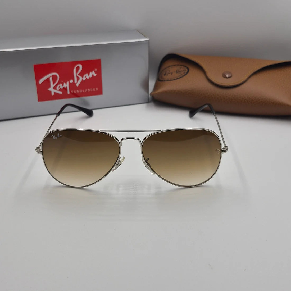 RAYBAN AVIATOR CLASSIC RB-3025 argent marron