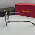 CARTIER CT0426S santos dumont bleu argent