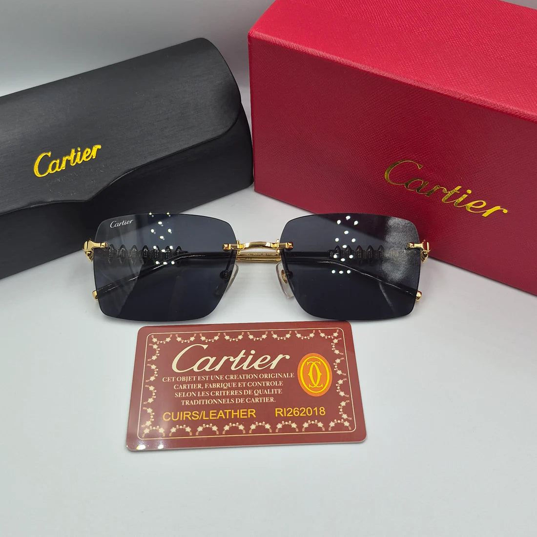 CARTIER CLASH CT0545S doré noir