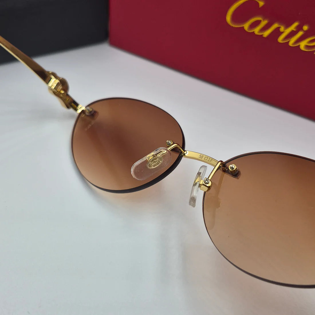 CARTIER PANTHERE CT0504S doré marron