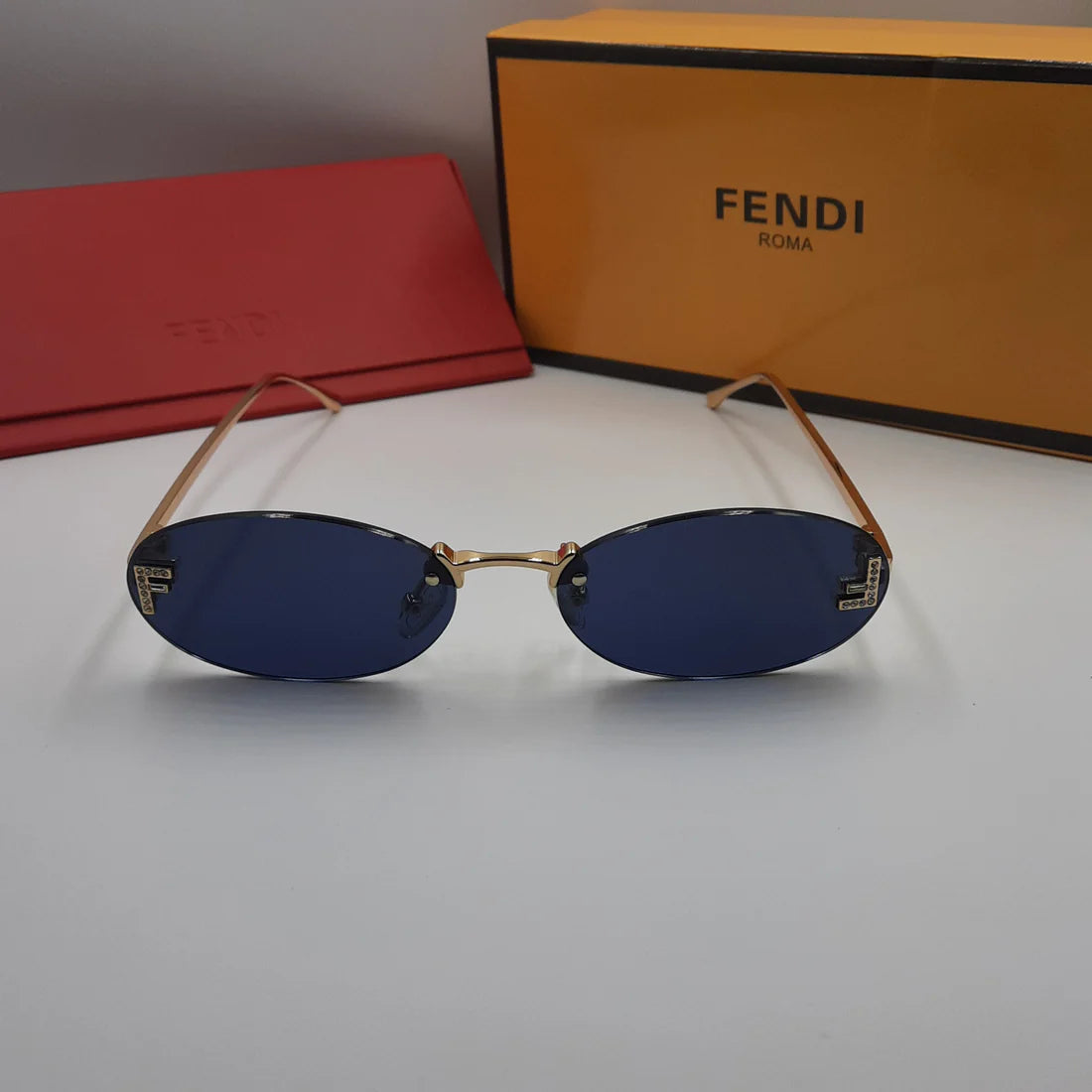 Fendi FE4075US doré bleu foncé