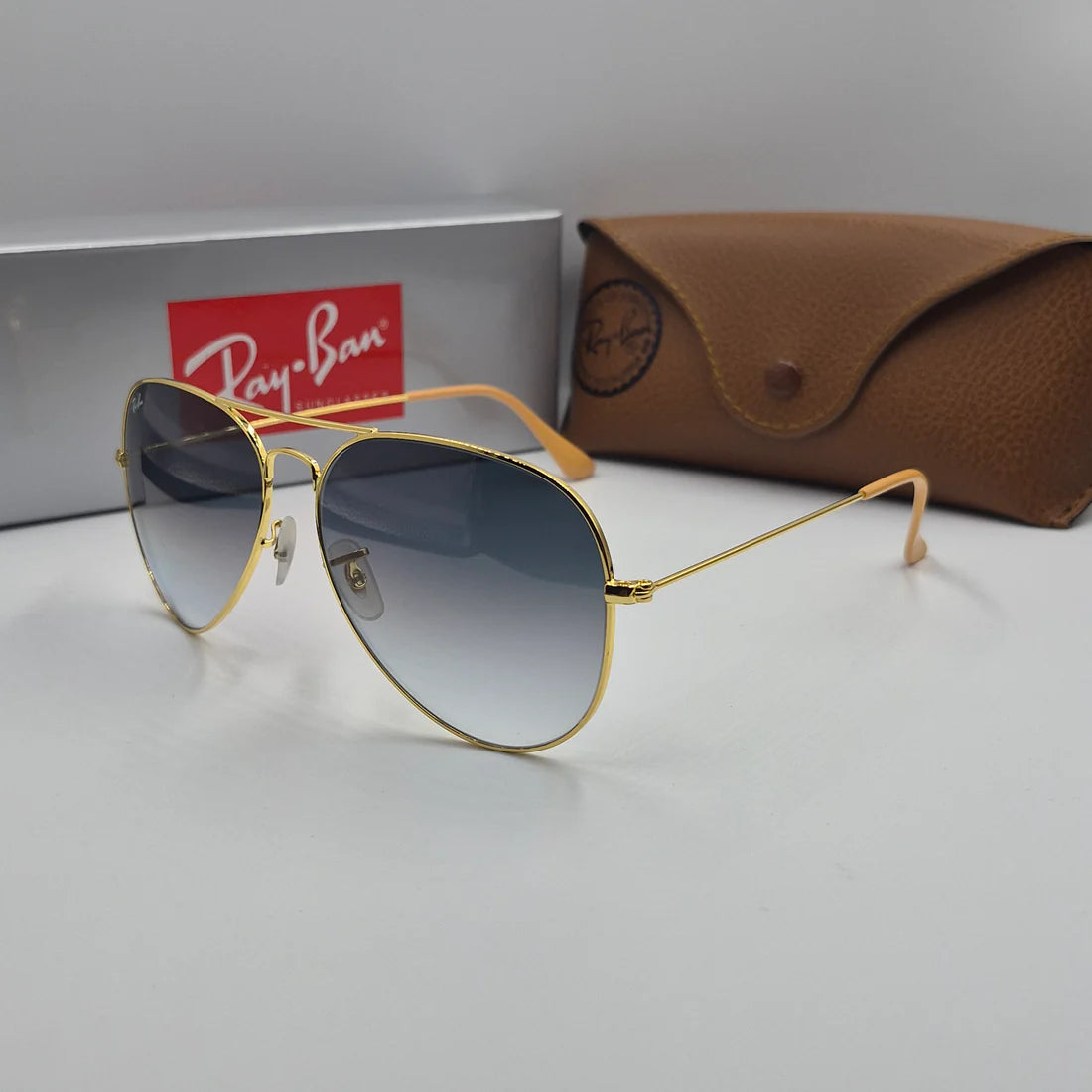 RAYBAN AVIATOR CLASSIC RB-3025 Gold/BLEU Dégradé