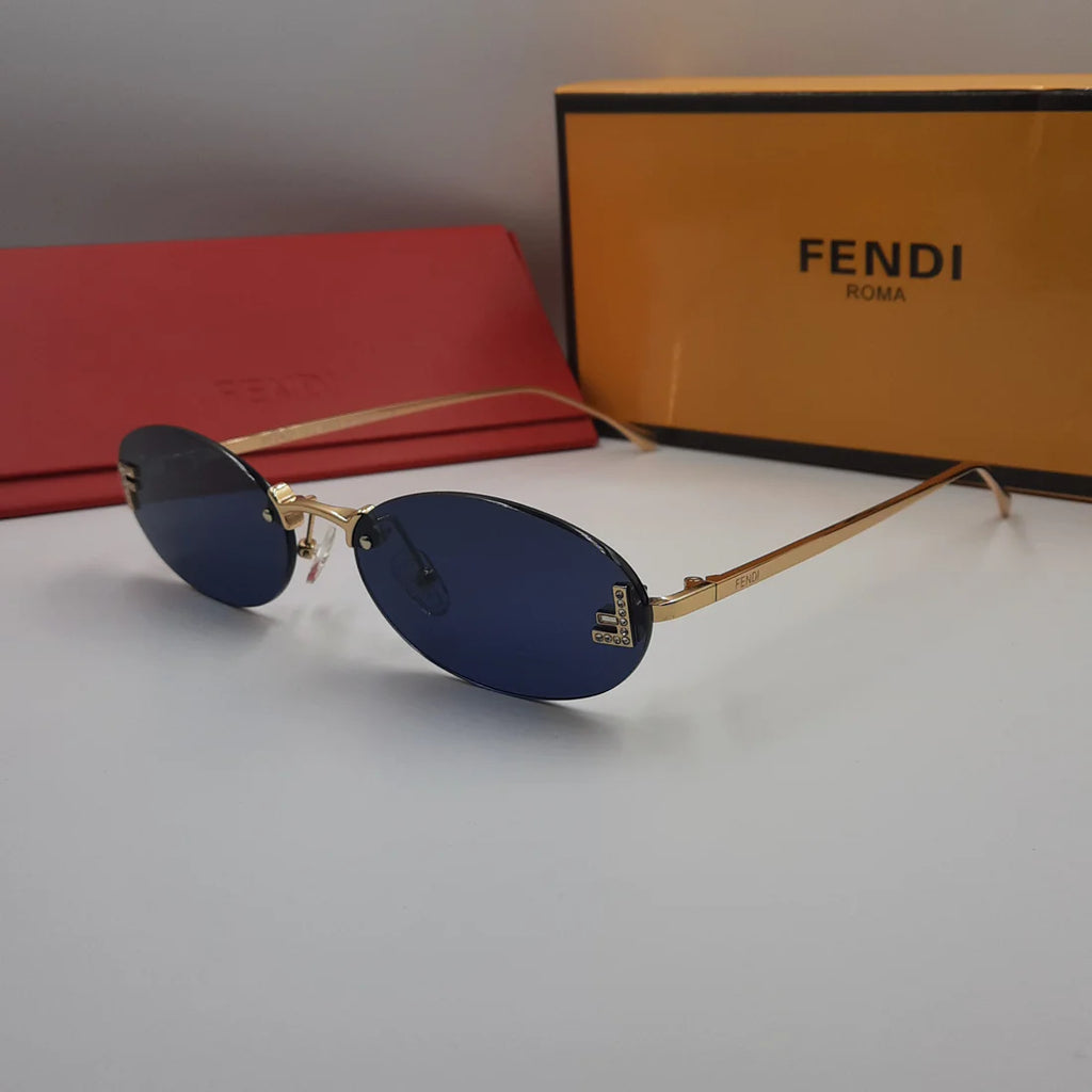 Fendi FE4075US doré bleu foncé