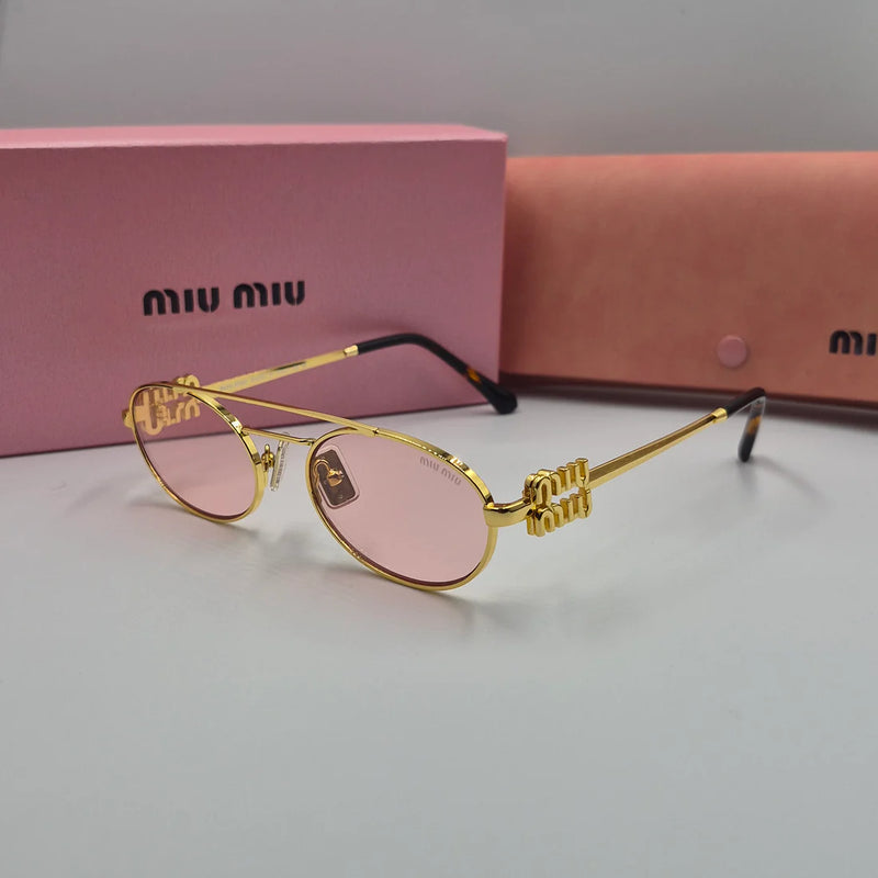 MIUMIU SMU54ZS doré rose saumon