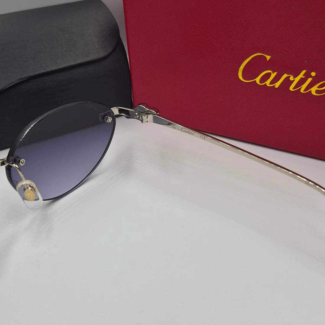 CARTIER PANTHERE CT0504S argent noir deg